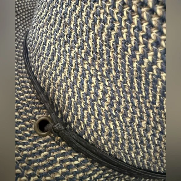 Caribbean Joe Sun Hat w/Chin Strap-Natural Color-one size-Packable-4.5 Inch Brim - Picture 4 of 10